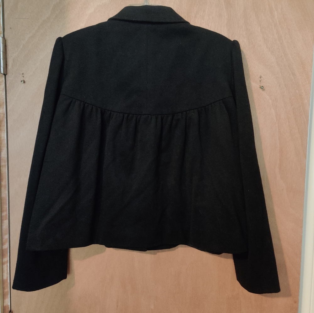 Wool Blend Button Front Jacket - Picture 6 of 10